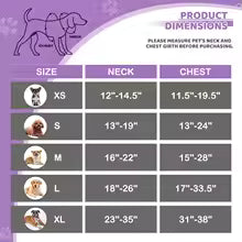 No Pull Soft Adjustable Pet Dog Harness Reflective Strips&Control Handle Purple
