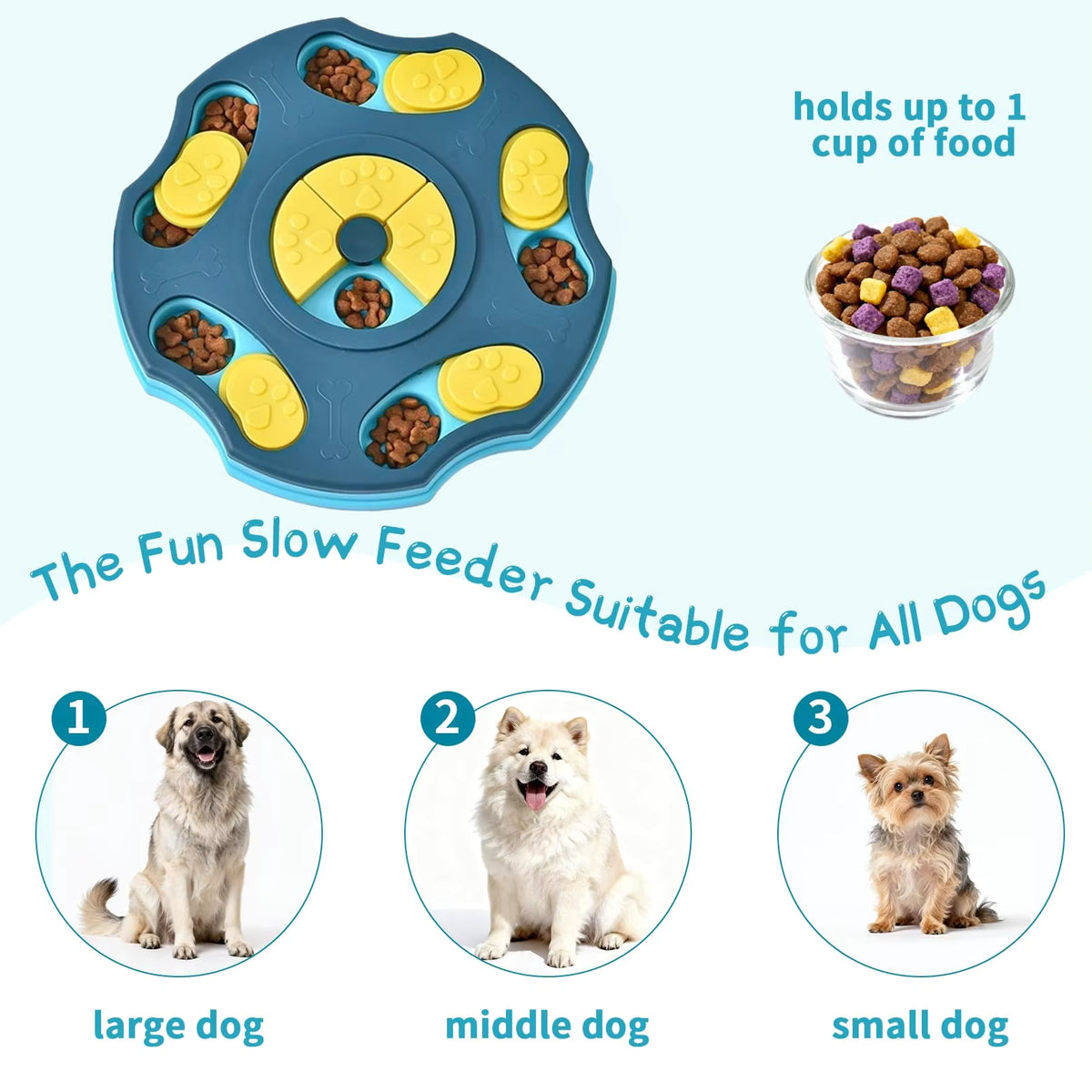 Interactive Dog Puzzle Feeder Bowl