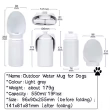 Foldable Pet Travel Water Cup Bottle